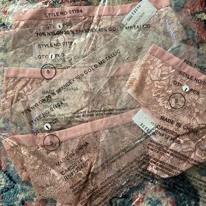 Ava and Aden pink lace cheeky undies